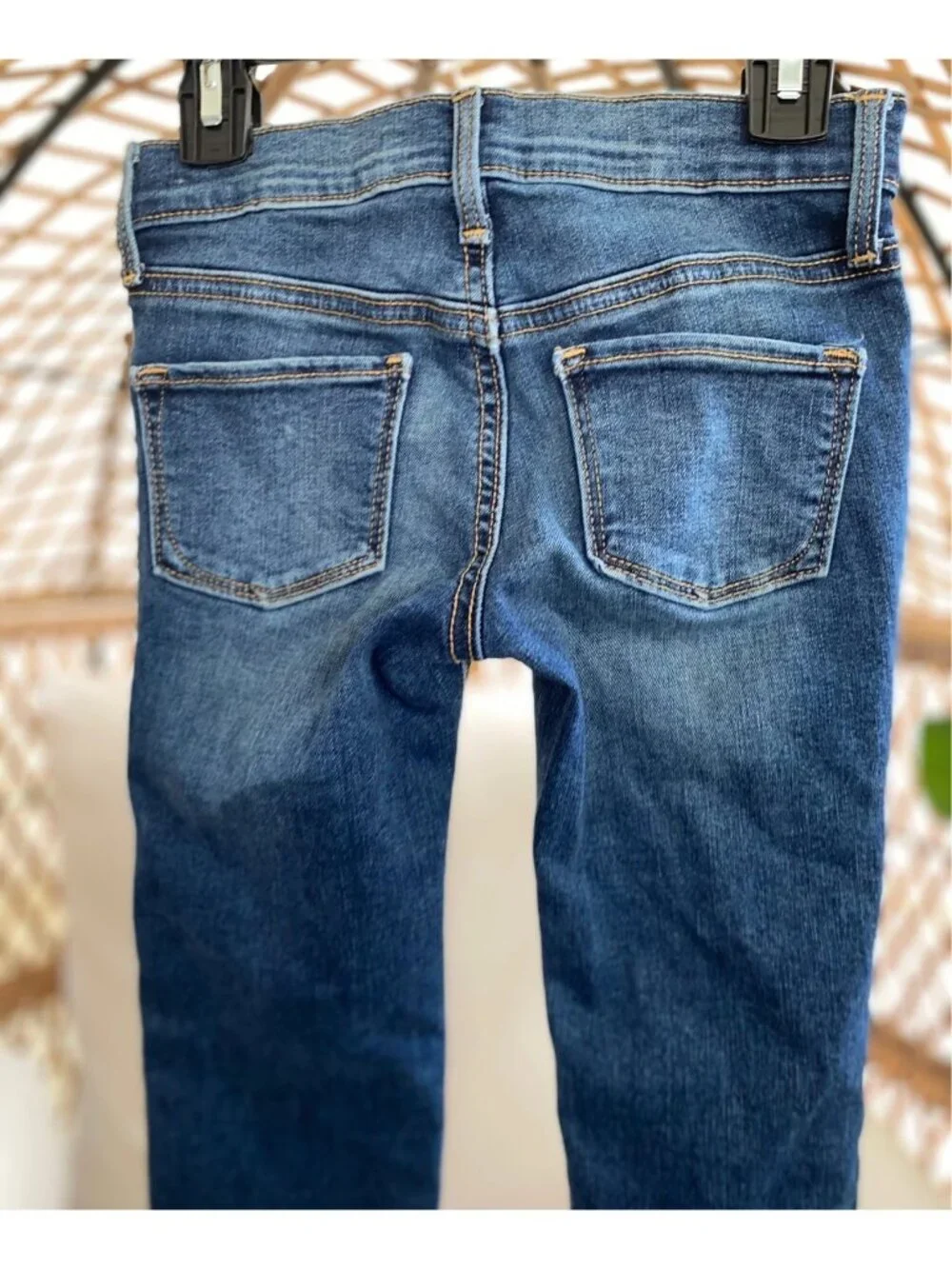 Old Navy Rockstar Kids Little Girls Super Skinny Jeggings Denim Jeans Size 7